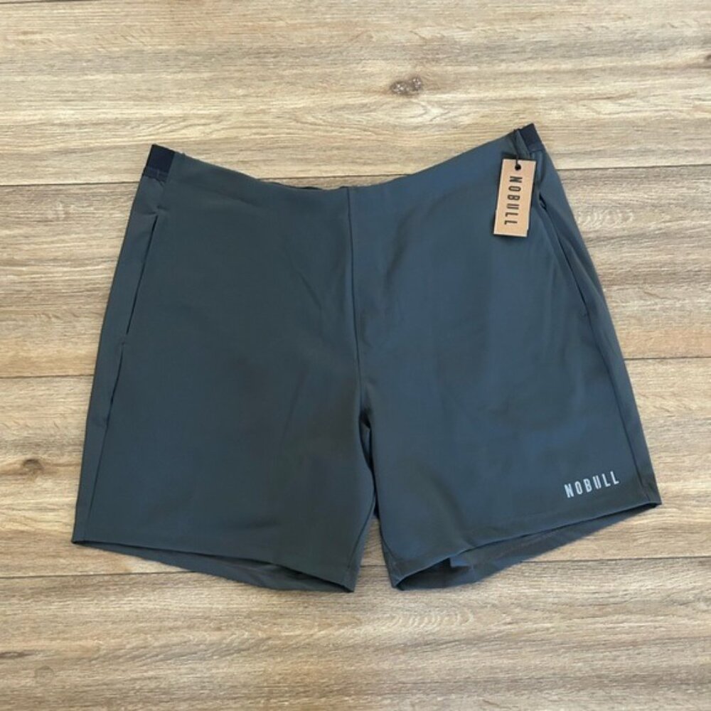 NOBULL Men’s Gray Lightweight Shorts Pull On XXL NWT - Picture 2 of 16